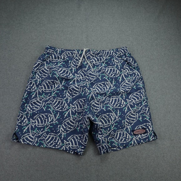 Vineyard Vines Other - Vineyard Vines Swim Trunks Mens Small Blue Fish Skeleton Board Shorts
